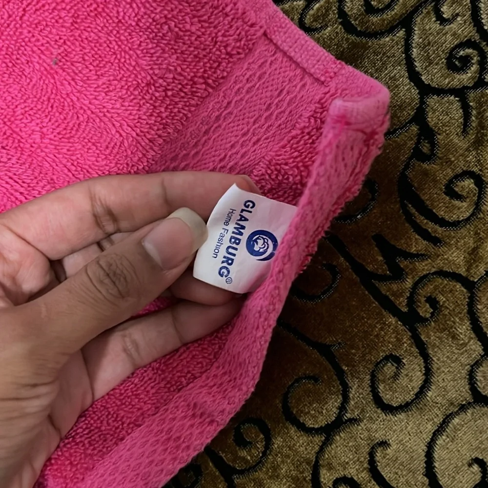 Pink Bath Towel Rags